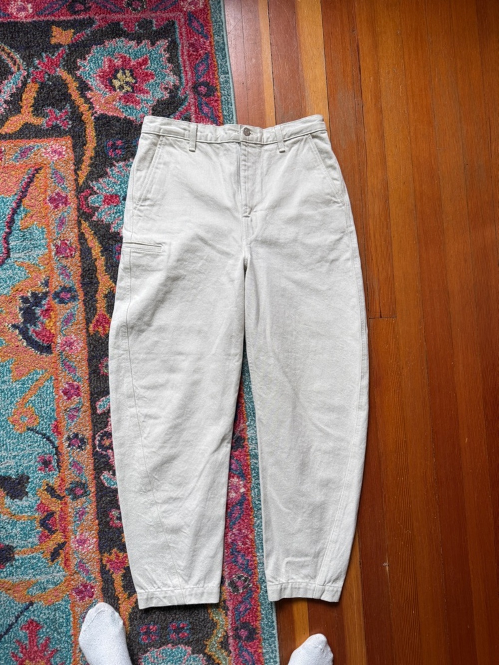 John Elliott Off-White Cargo Tapered Pants